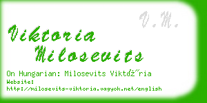 viktoria milosevits business card